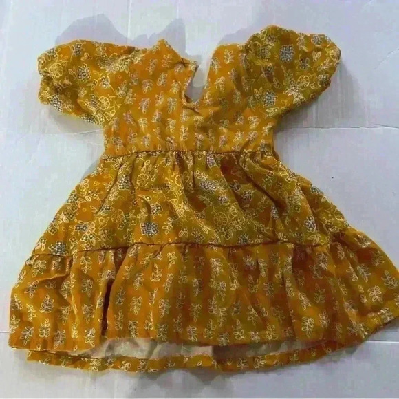 Nanette Lepore Kids Baby Dress Size 18 Months Orange Floral - Picture 1 of 3